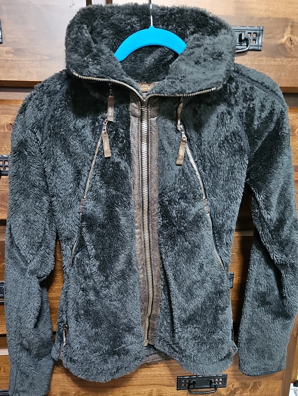 Kuhl Furry Fleece Flight Jacket With Stowaway Hood
